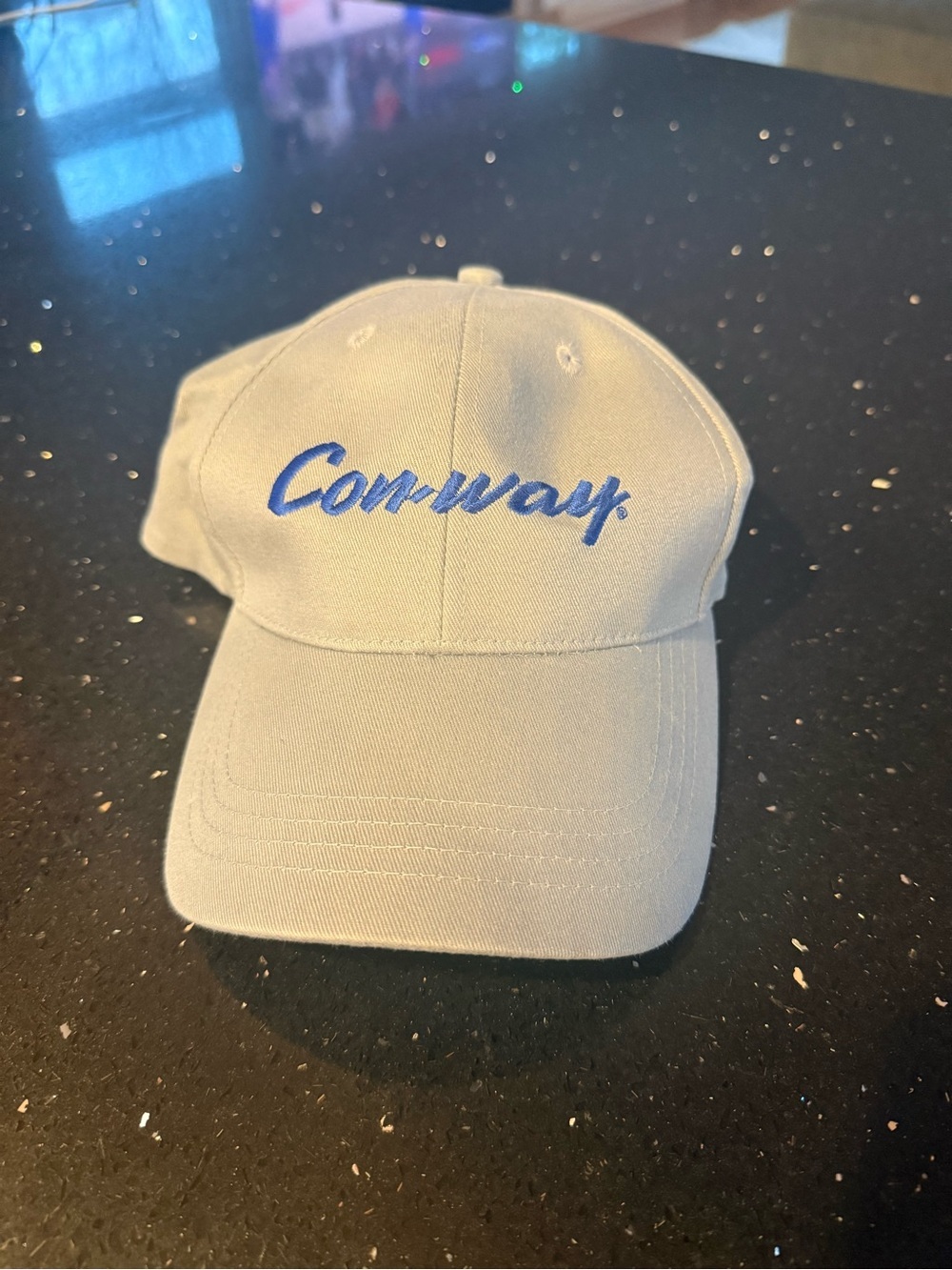 Conway Embroidered Light Blue Lettering Baseball Hat - Picture 3 of 4